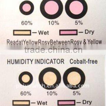 Cobalt Dichloride Free humidity indicator label