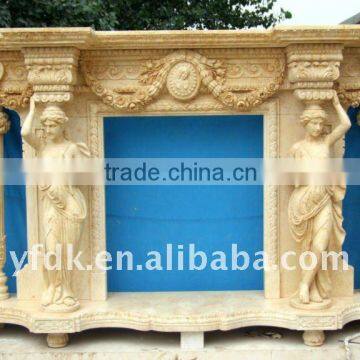 stone carved overmantel fireplaces