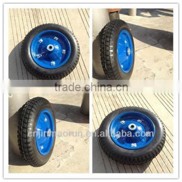 Factory outlet Durable flat free PU wheel 300-8