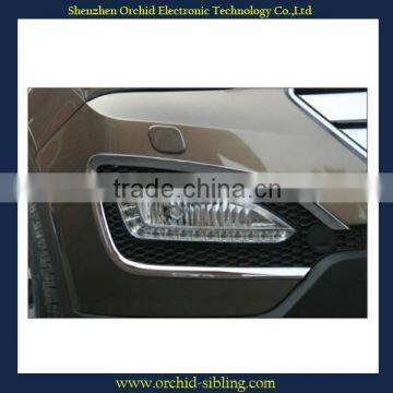 good quality plastic front chrome fog lamp cover for hyundai santafe IX45 12'~on use