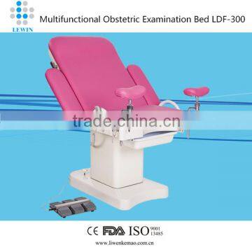 Leg plate manual electric obstetric exam bed