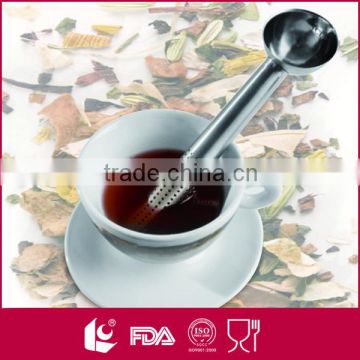 Hot selling stainless steel tea strainer with spoon