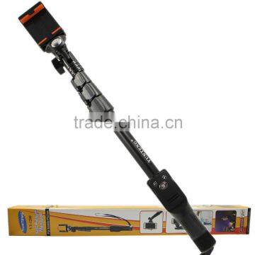 Telescopic Selfie Pole W/ Detachable Wireless Shutter Release & Clip Mount Holder For IPhone Andrpid Phones