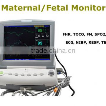 High end model 9 Parameter Maternal / Fetal Monitor for mothers and infants with CE ISO approved