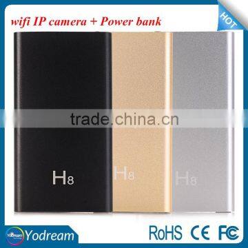 Best 1080P Wide angle hidden spy covert HD Safe camera power bank H8 wifi ip camera