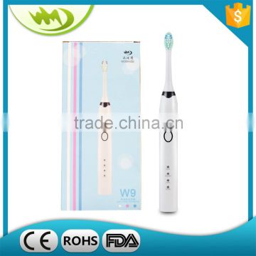 China Manufacturer Wireless Charging Ultrasonic Toothbrush Color Changing Toothbrush W-9