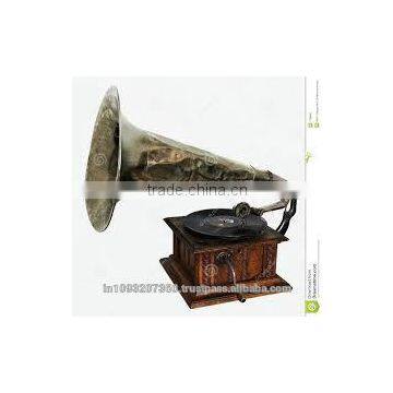 Wooden Antique Look Decorative Gramophone