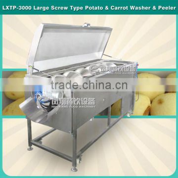 LXTP-3000 Commercial vegetable washing and peeling machine ,potato peeler machine,carrot washer with 304 stainless steel