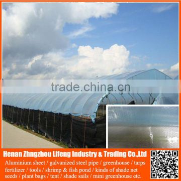 Hot selling 100 150 200 micron tunnel / multi-span / mini / mushroom / garden / agricultural greenhouse used plastic film