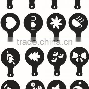 coffee art stencil