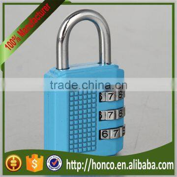 2016 Luggage Zinc Alloy Combination Padlock with quick delivery HC-HB03