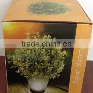 solar flower pot solar planter pot plastic solar flower pot