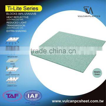 Plastic Polycarbonate Silver Laminated Sheet (Ti-Lite Metallic Green Series) photo-6