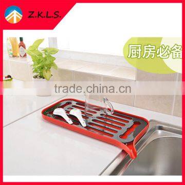 Kitchen Usage Bilayer Plastic Dish Rack For Dish Drying photo-3