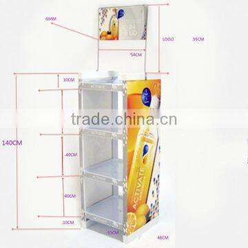 Metal Wire 4 Tier Drink Display Rack photo-2