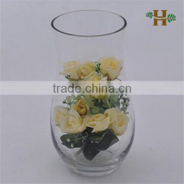 Clear Flared Opening Glass Terrarium for Flower Arrangement