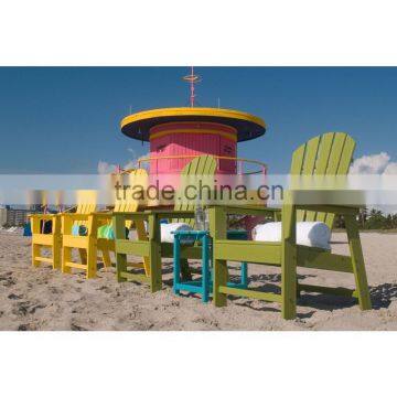 South Beach Pacific Multi Color Antique Patio Wood Dining Chair