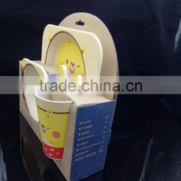 2016 Hot Sale Biodegradble Bamboo Fibre Kid's Dinner Set photo-3