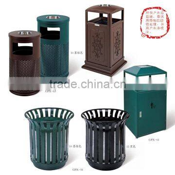 Metal Dustbins for Hotel Garden Park Hospital Airport School