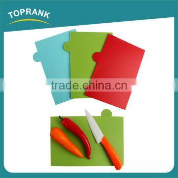 Multi color food grade PP plastic coded index chopping board