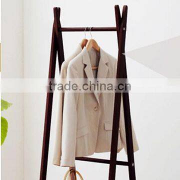 wooden coat hanger with base board wooden clothes rack