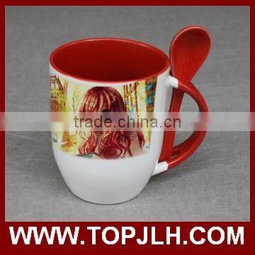 Topjlh Special Offer Sublimation Colored Coffee Mug Spoon photo-4