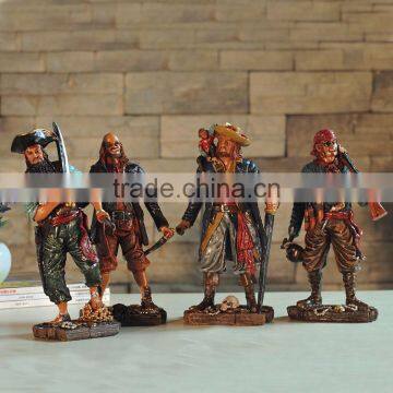 Polyresin Art Craft Caribbean Pirates Figurine for Sale photo-5