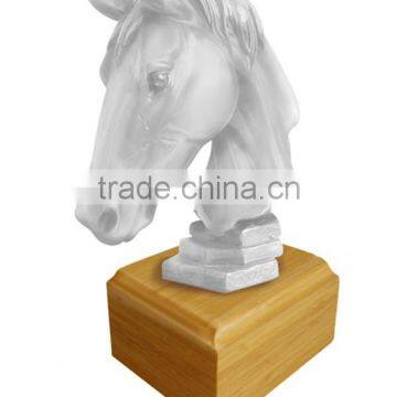 2015 mondern style cheap white horse urn stand