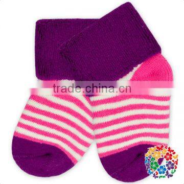 Baby Boys And Girls Yiwu Cotton Sock Print Dots And Stripe Sock Leg Warmer Set photo-5