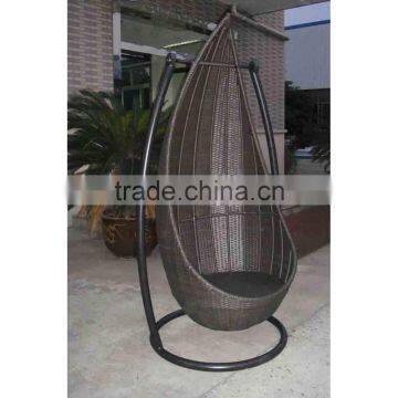 1 Person Rattan Bullet Hanging Chair For Sell photo-4