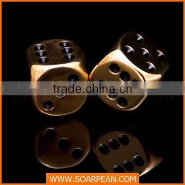 Shop window dislays golden fiberglass custom bulk dice wholesale