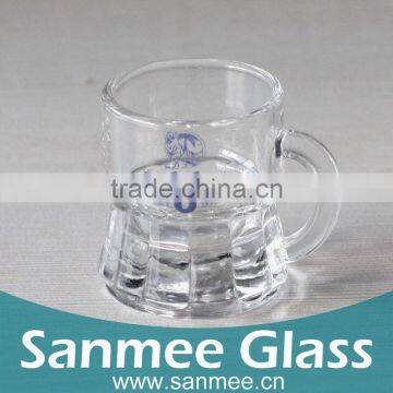 Lovely And Tiger Pattern Glass Tea/Water Cup With Logo Printing