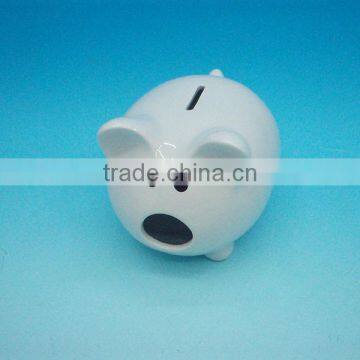 White ceramic money box bank