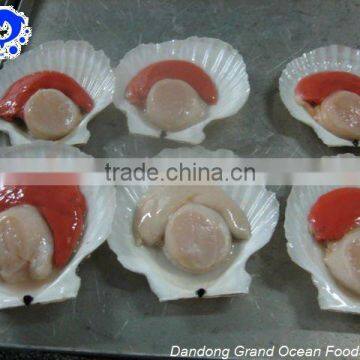 frozen half shell scallops