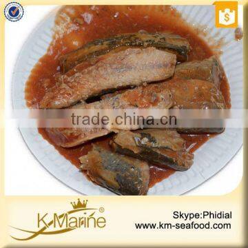 2015 Easy Open End Canned Mackerel in Tomato