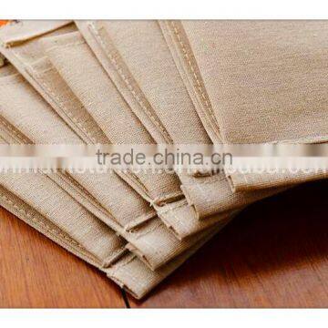 4 Pcs Cotton Pockets Wall and Door Print Flower Picture and Nature Wooden Stick Multifunctional Storage Hanging Bag photo-4