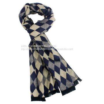 Super Soft Winter Striped Plaid Men Scarf Wrap Wholesale photo-3