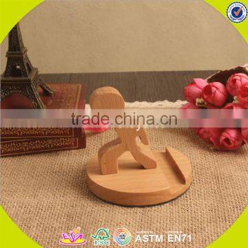 2017 Wholesale High Quality Wooden Humanoid Mobile Phone Holder W02A162 photo-3
