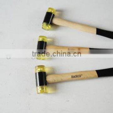 Rubber hammer 35mm with TPR hanlde wood handle