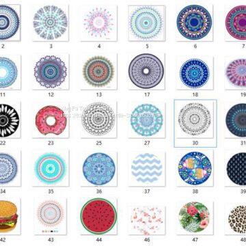 China Manufacture Custom Microfiber Round Beach Towel With Tassels photo-4
