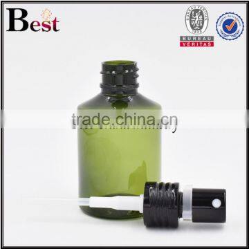 2017 Hot New Products 60ml 10ml Oblique Shoulder Dark Green Plastic Spray Head Bottle Fragrance Perfume Cosmetic Toner Wholesale photo-2