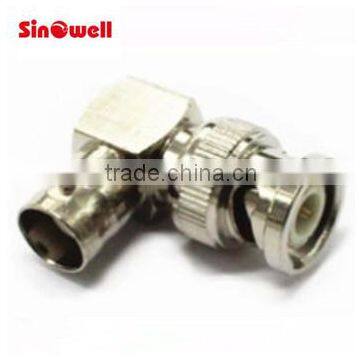CCTV Camera Solderless Coaxial L Type Bnc Male Connector photo-4