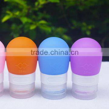 Wholesale Silicone travel bottle set protable for Shampoo Lotion travel bottle