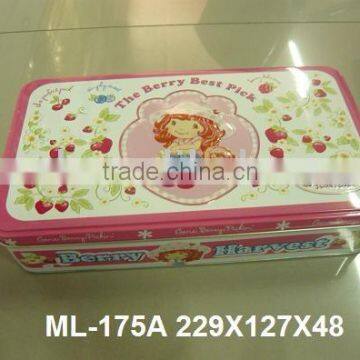 Metal Candy Tin Can, Rectangle Candy Tin