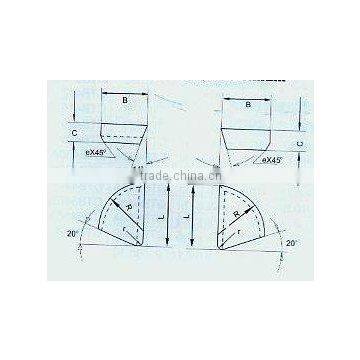 GB5245-85 And YS/T79-1994 Standard Welding Blade--For boring tool and facing turning tool