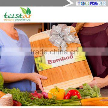 Beautiful Large 100% Organic Bamboo Cutting Board: Wood 18x12 w / Juice Groove. Knife & Eco-friendly! photo-6