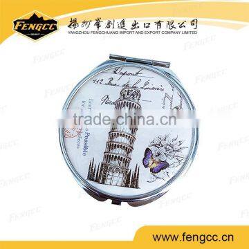 Highquality metal pocket mirror,double-side mirror