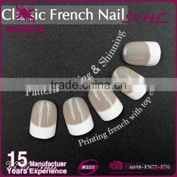 Beautyful Short Artificial French Nails Tip Most Popular Nail Art Designs photo-2