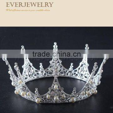 Hair Accessories Fashion Jewelry Yellow Crystal Crowns