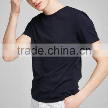 100% Cotton Plain Round Neck Slim Fit Tee Shirt Man T-shirt photo-3